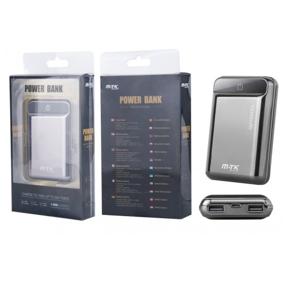 POWER BANK MTK K3632 10000MAH CINZA POWER BANK MTK K3632 10000MAH CINZA